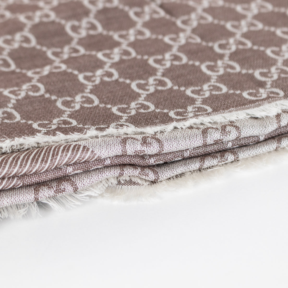 Gucci Pale Grey Square GG Scarf