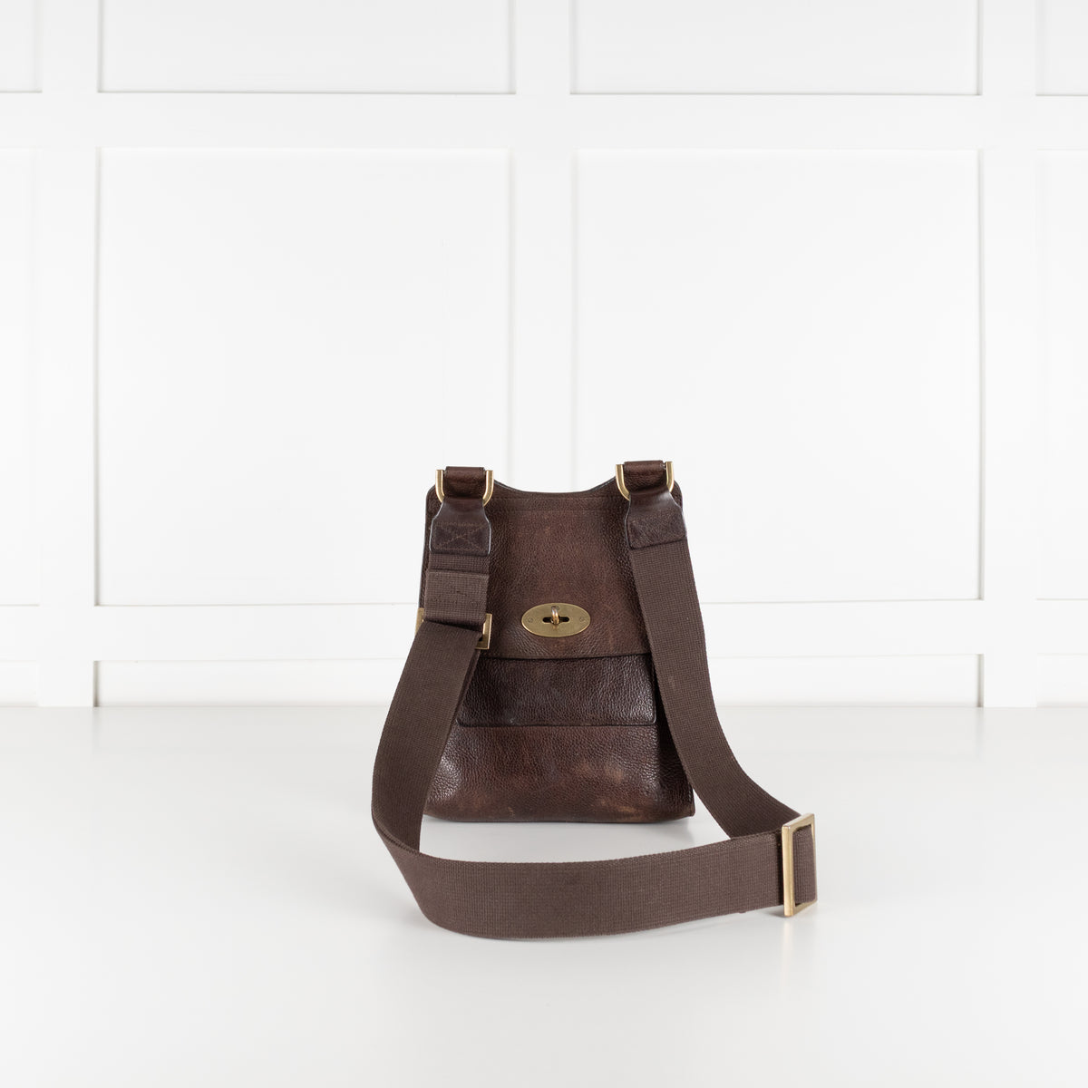 Mulberry Brown Leather Antony Messenger Cross Body Bag
