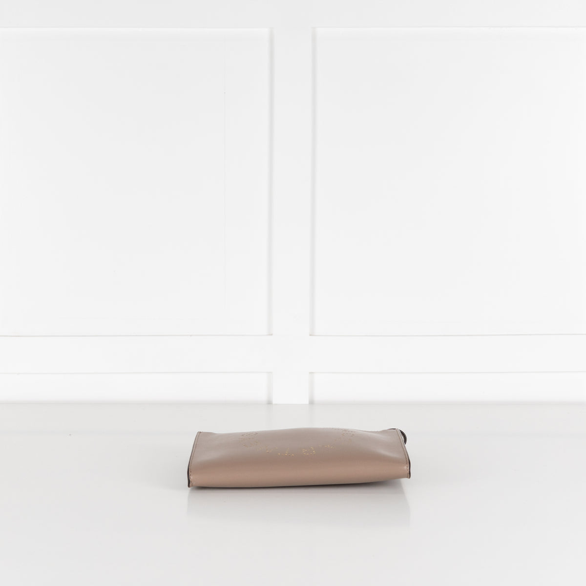 Stella McCartney Logo Taupe Vegan Leather Pouch