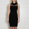 Needle & Thread Black Organza Beaded Panel Detail Dress