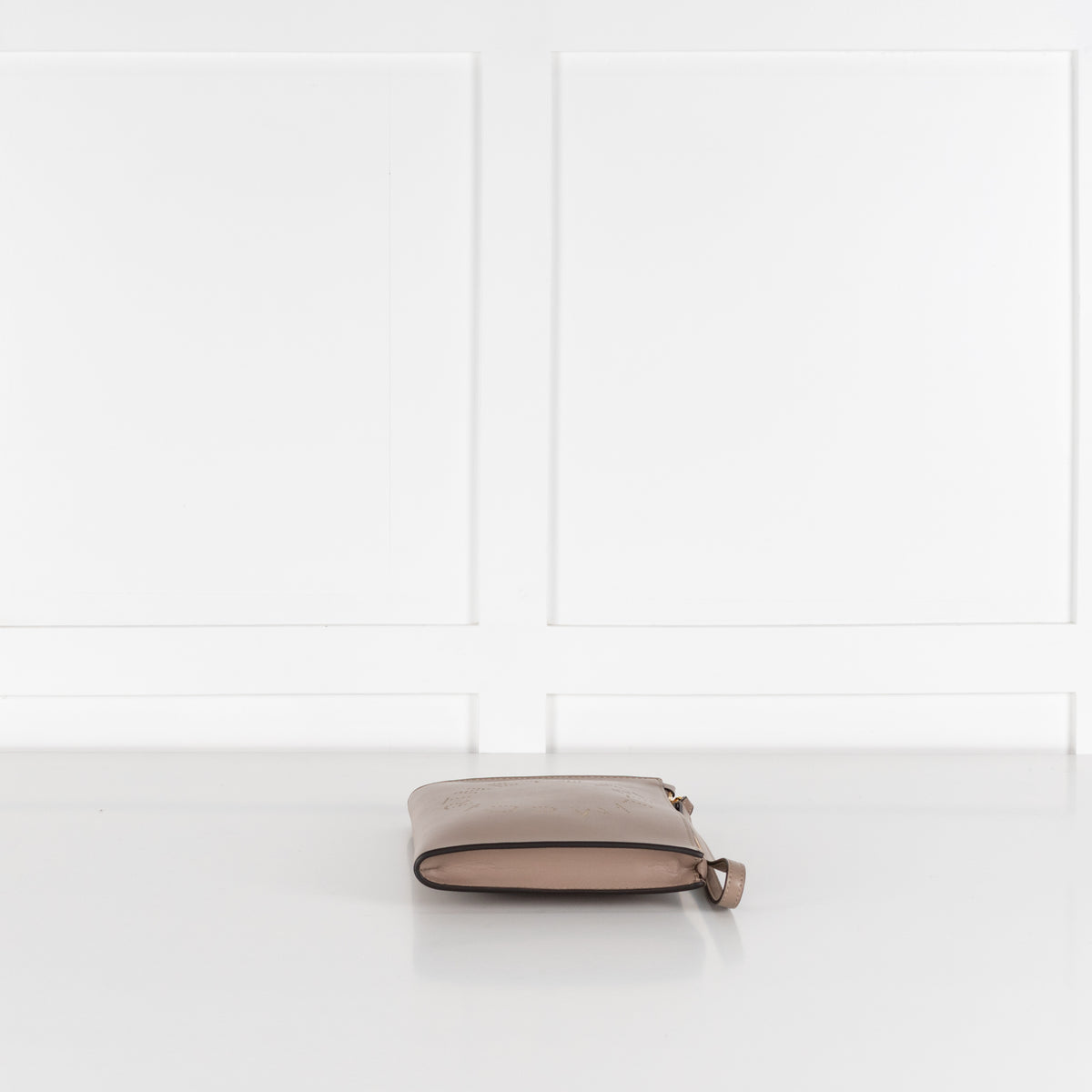 Stella McCartney Logo Taupe Vegan Leather Pouch