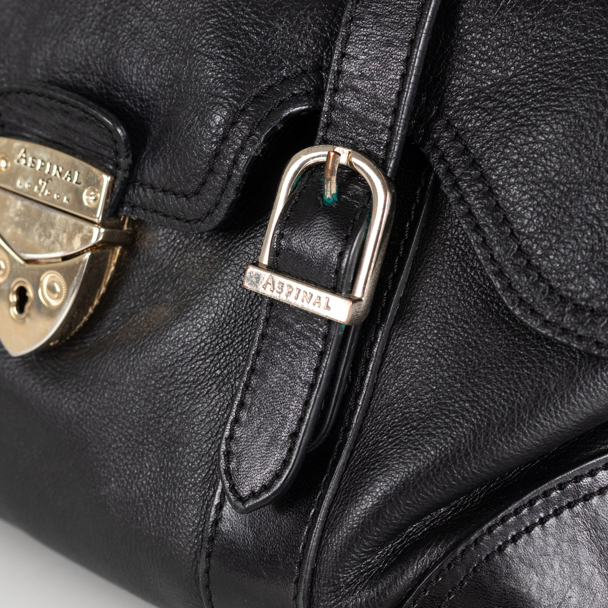 Aspinal of London Black Mollie Satchel Bag