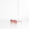Givenchy Red Frame Oversized Sunglasses