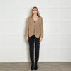 Weekend Max Mara Beige Chunky Wool Cardigan