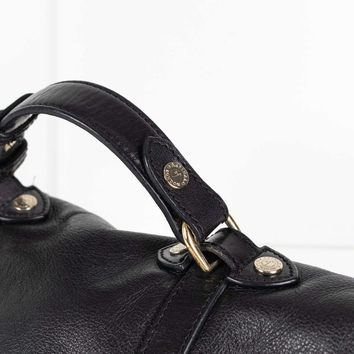 Aspinal of London Black Mollie Satchel Bag
