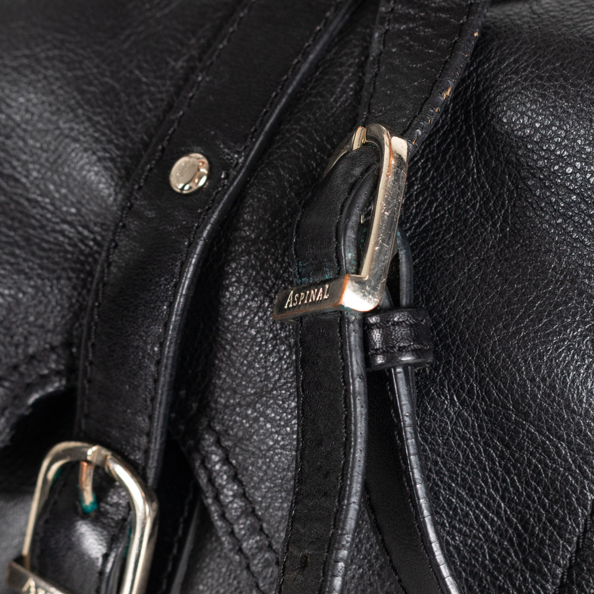 Aspinal of London Black Mollie Satchel Bag