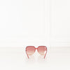 Givenchy Red Frame Oversized Sunglasses