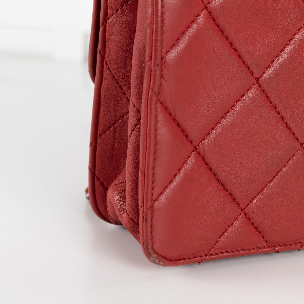 Chanel 2.55 Reissue Vintage Red Aged Calfskin Leather Shoulder Bag