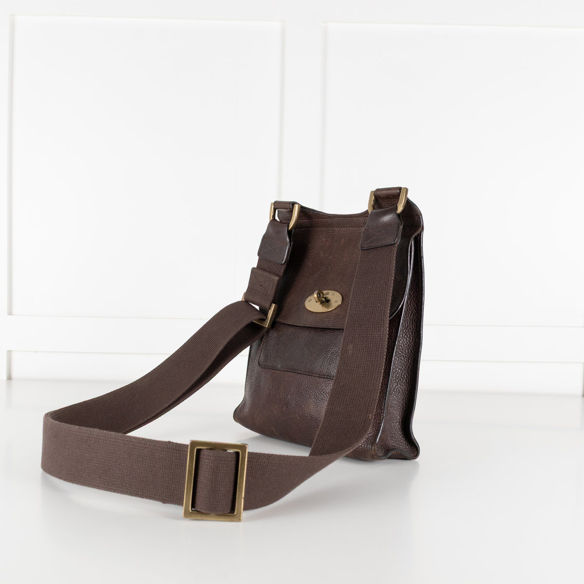 Mulberry Brown Leather Antony Messenger Cross Body Bag