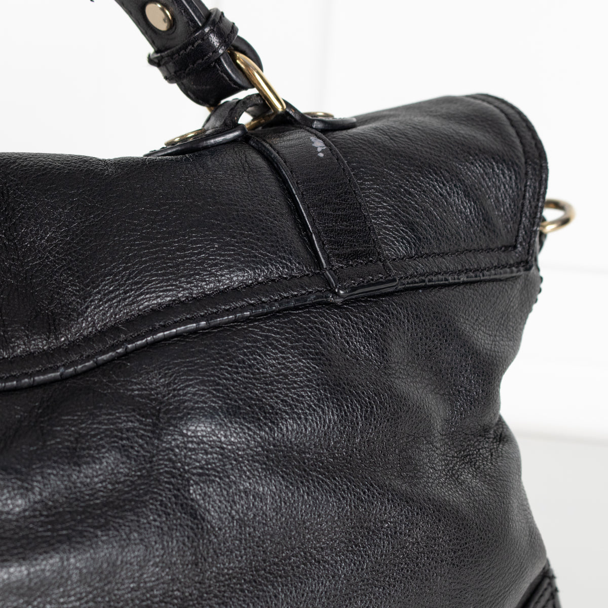 Aspinal of London Black Mollie Satchel Bag