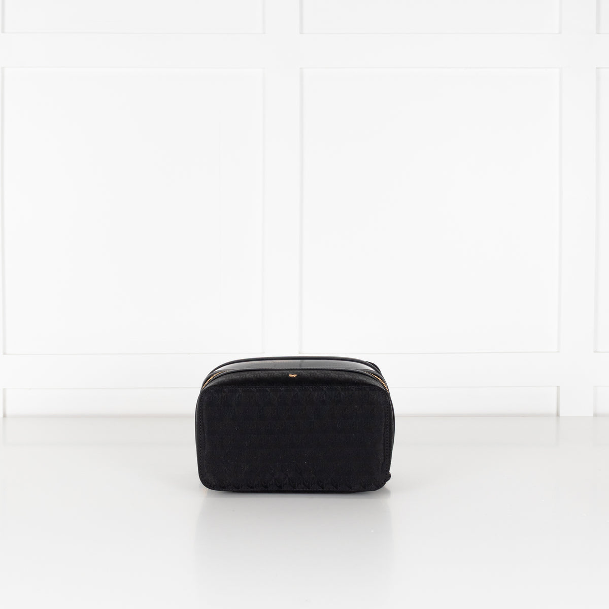 Anya Hindmarch Black Double Decker Makeup Bag