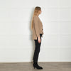 Weekend Max Mara Beige Chunky Wool Cardigan