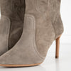 Ba&Sh Beige Suede Caitlin Heeled Ankle Boots