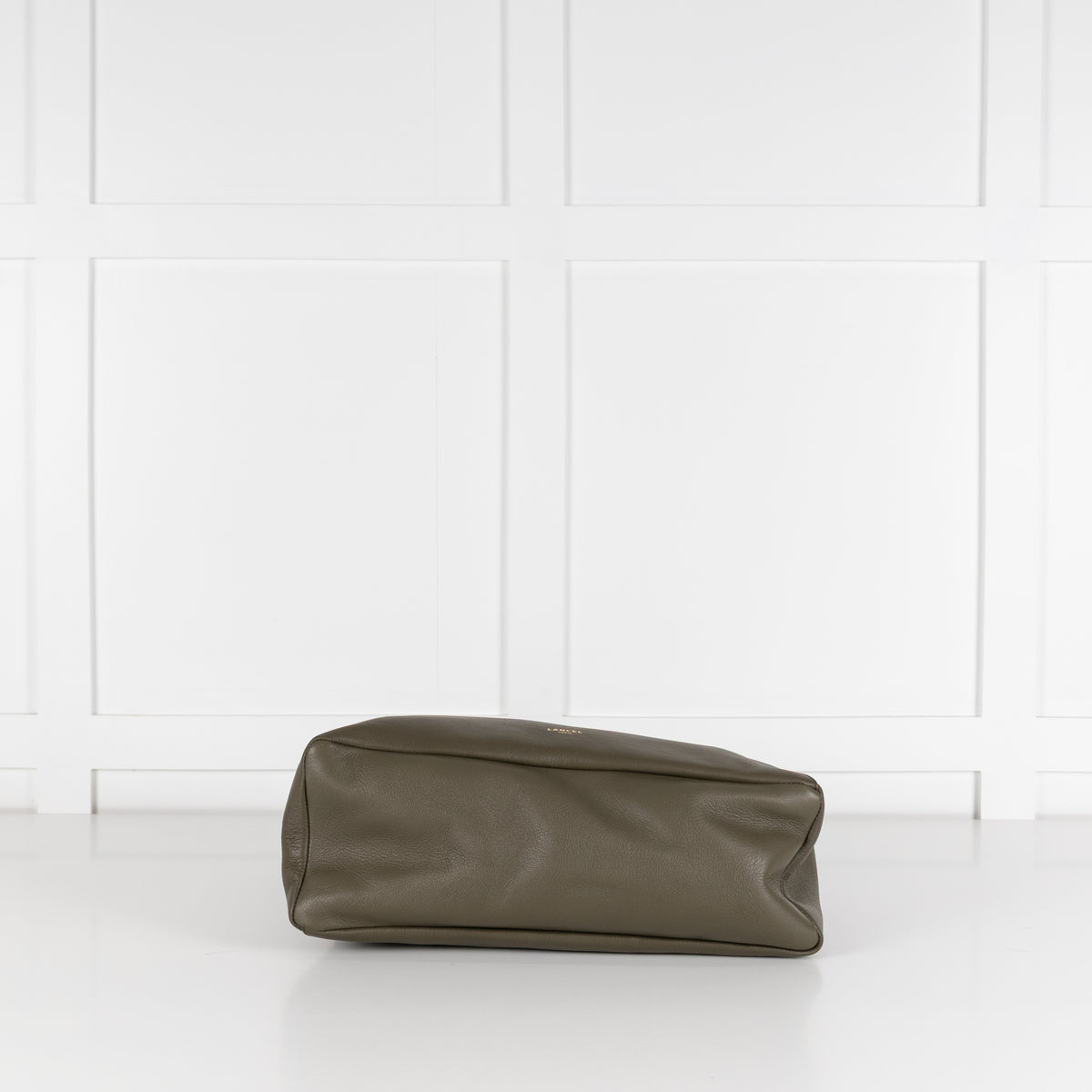Lancel Khaki Zip Hobo Bag