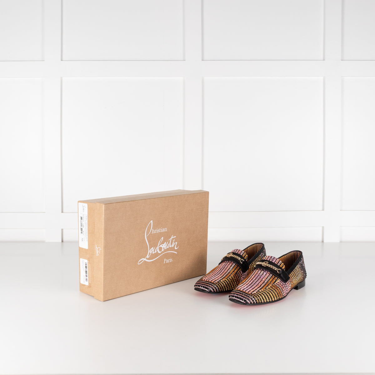 Christian Louboutin Multiclour Crystal Loafers