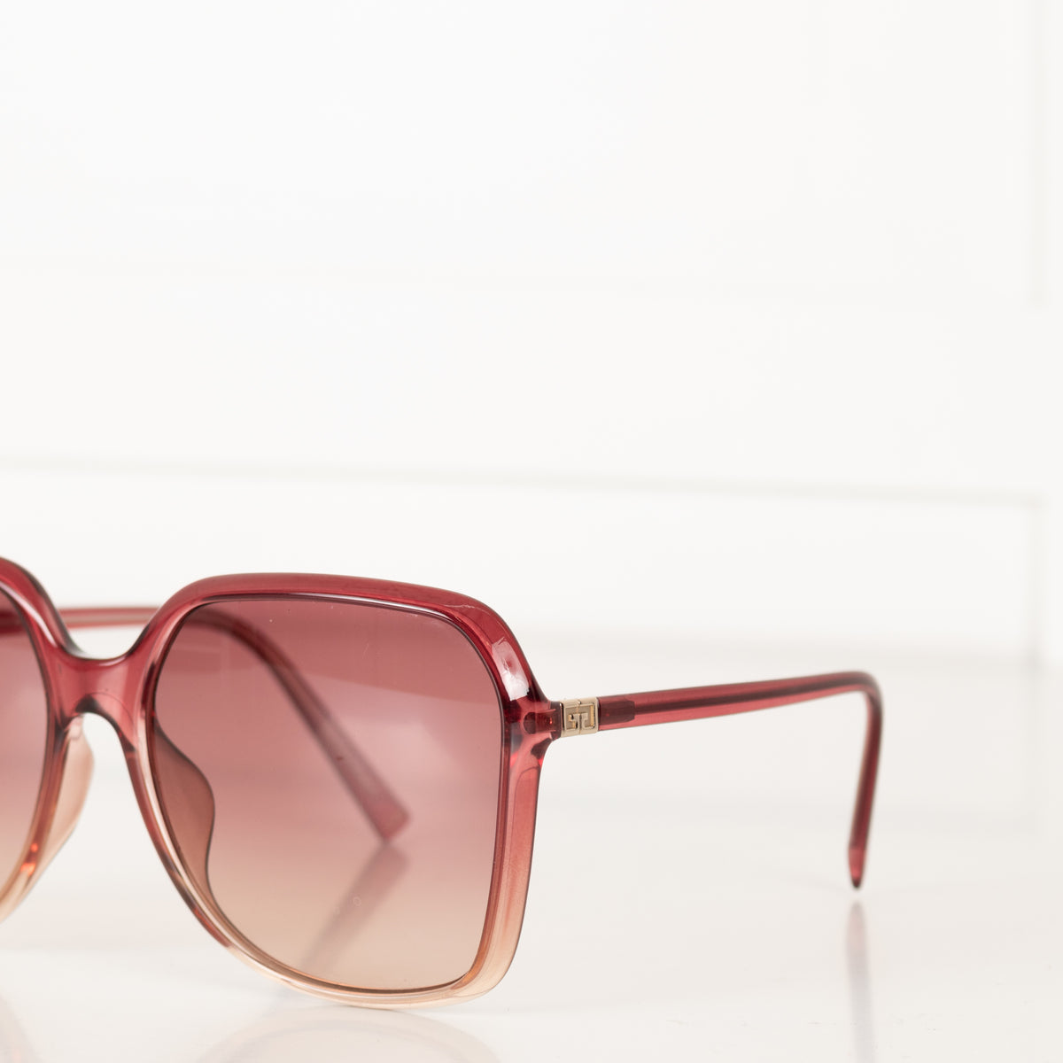 Givenchy Red Frame Oversized Sunglasses