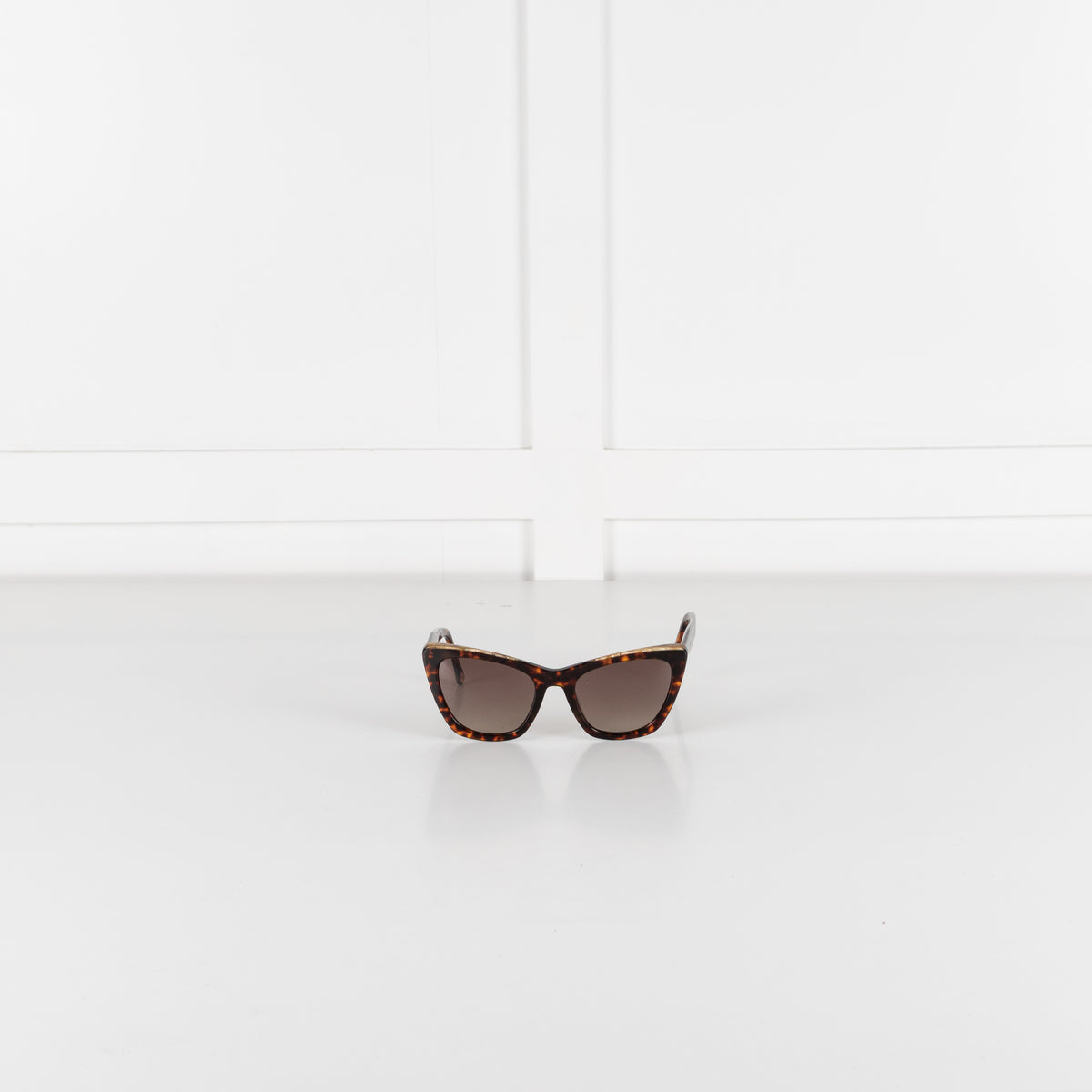 Carolina Herrera Brown Cats Eye Sunglasses