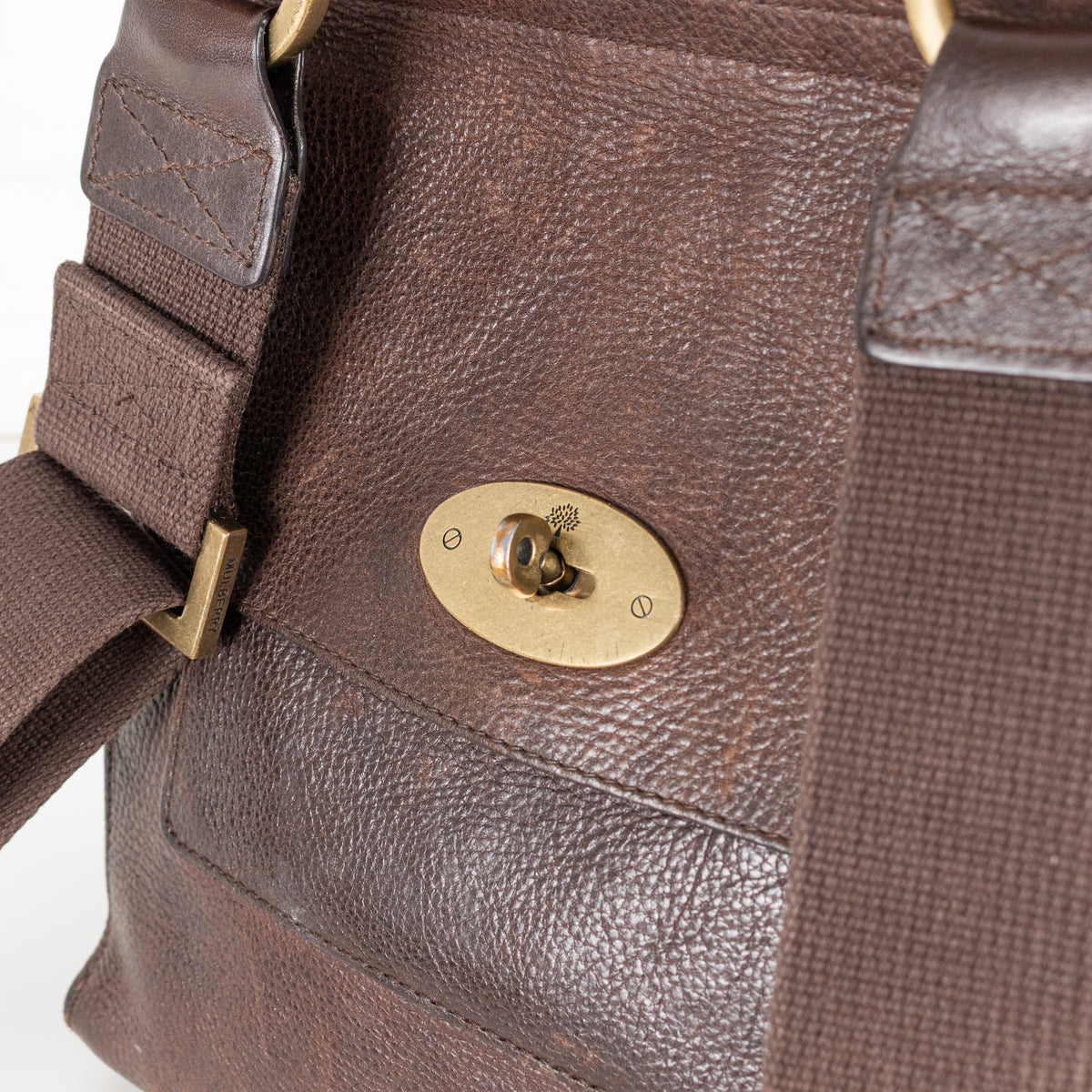 Mulberry Brown Leather Antony Messenger Cross Body Bag