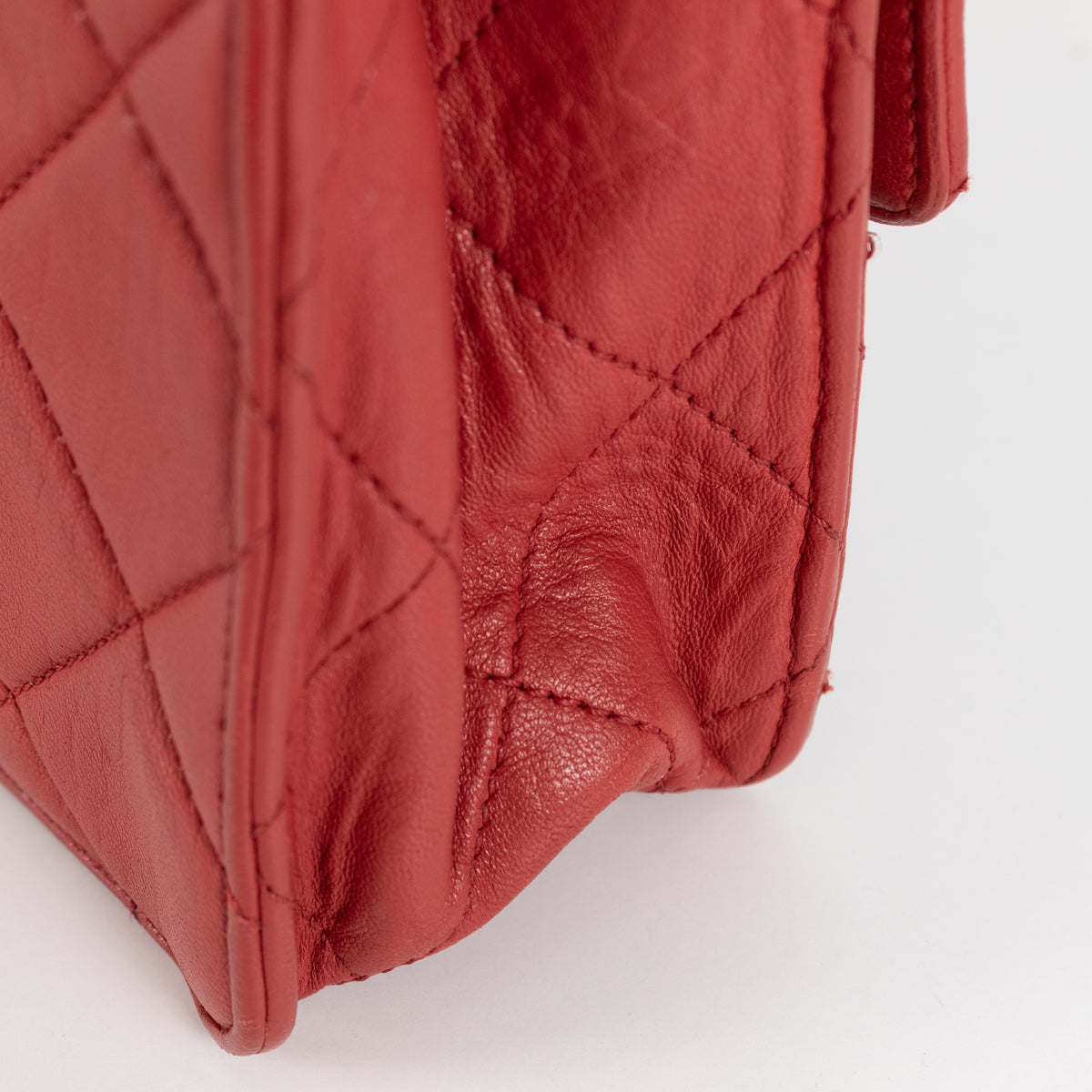 Chanel 2.55 Reissue Vintage Red Aged Calfskin Leather Shoulder Bag