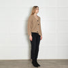 Weekend Max Mara Beige Chunky Wool Cardigan