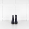 Chanel Blue and Black Toe Cap Ankle Boots