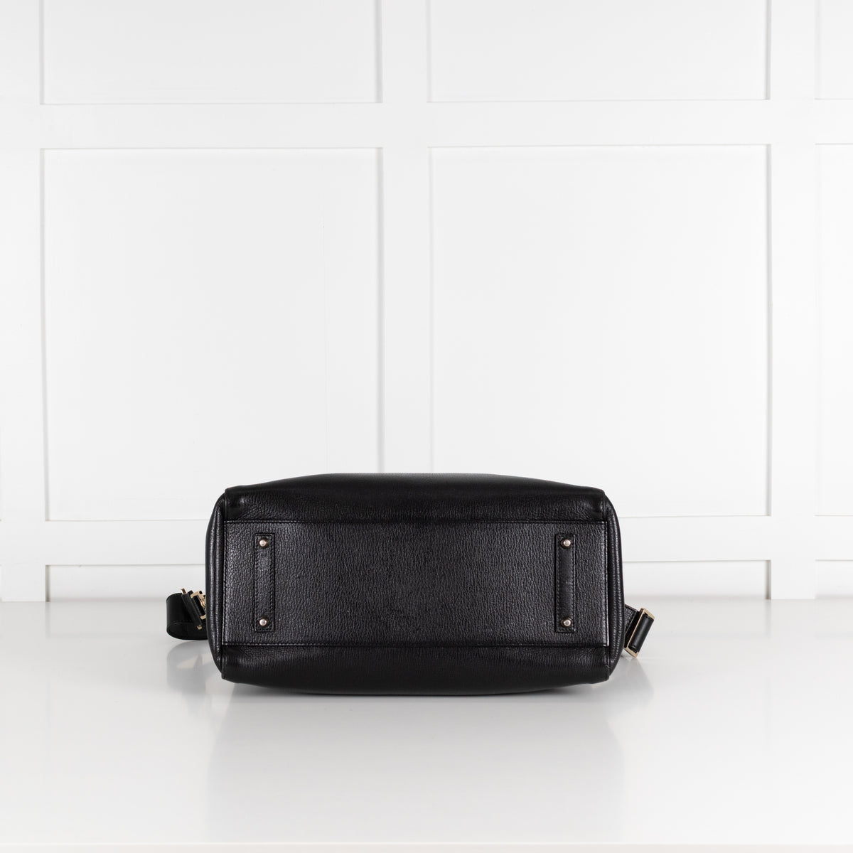 Anya Hindmarch Black Leather Ebury Tote Bag