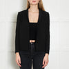 Pinko Black Velvet Collard Blazer Jacket