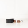 Prada Gold Frame & Brown Lens Sunglasses