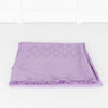 Gucci Lilac Monogrammed Wool and Silk Fringed Scarf