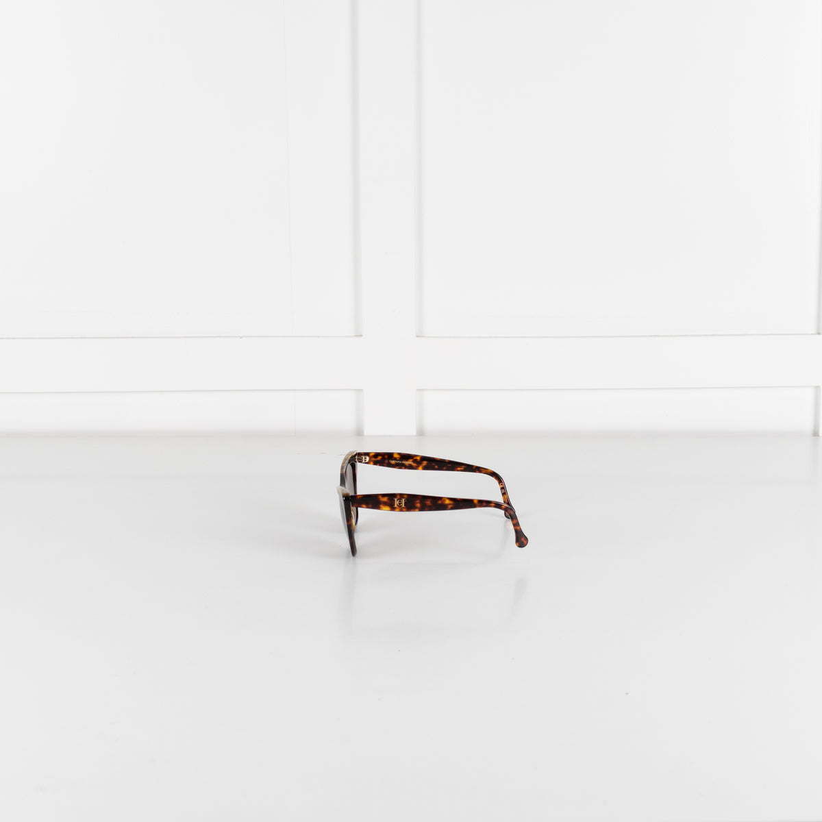 Carolina Herrera Brown Cats Eye Sunglasses
