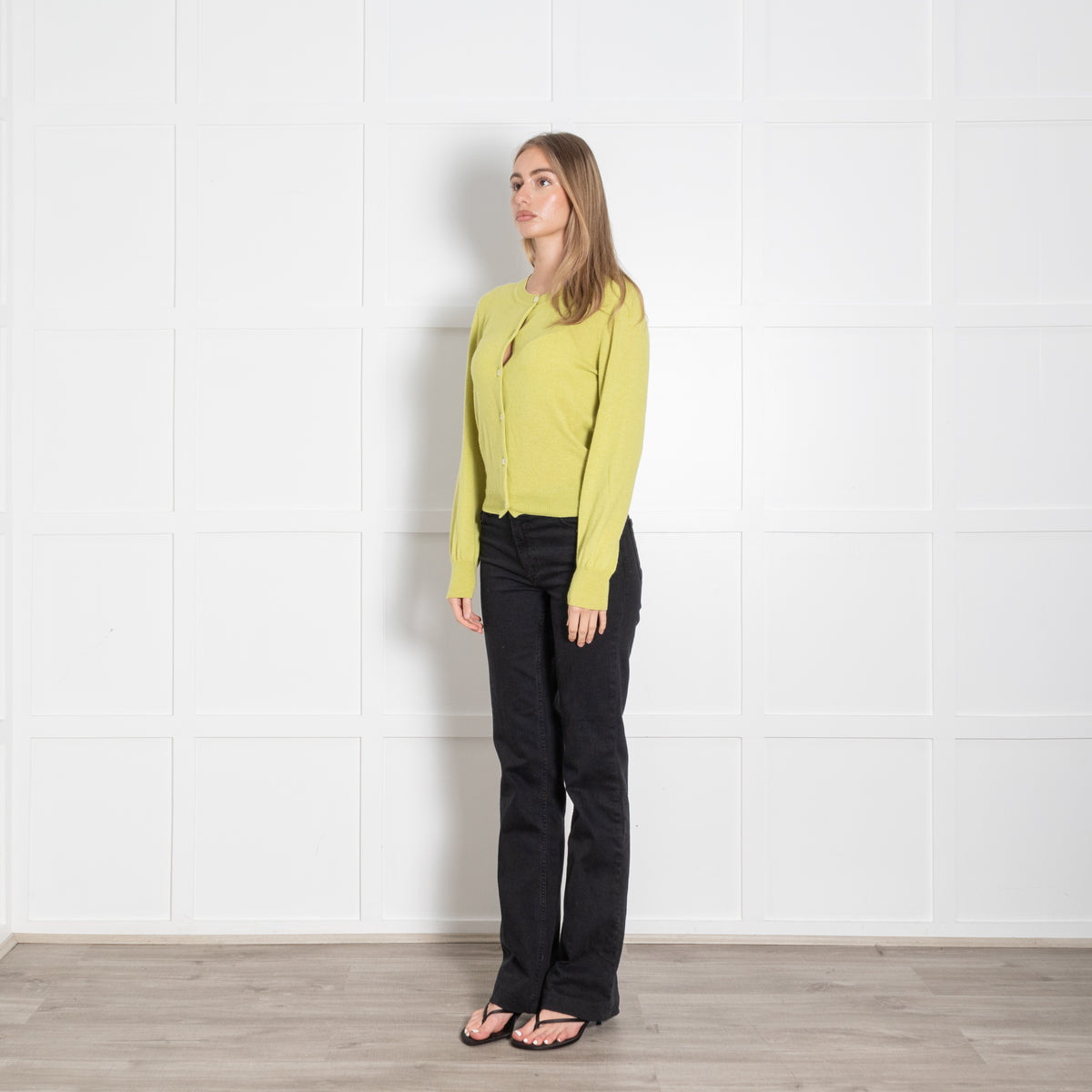 &Daughter Lime Green Wool Cardigan