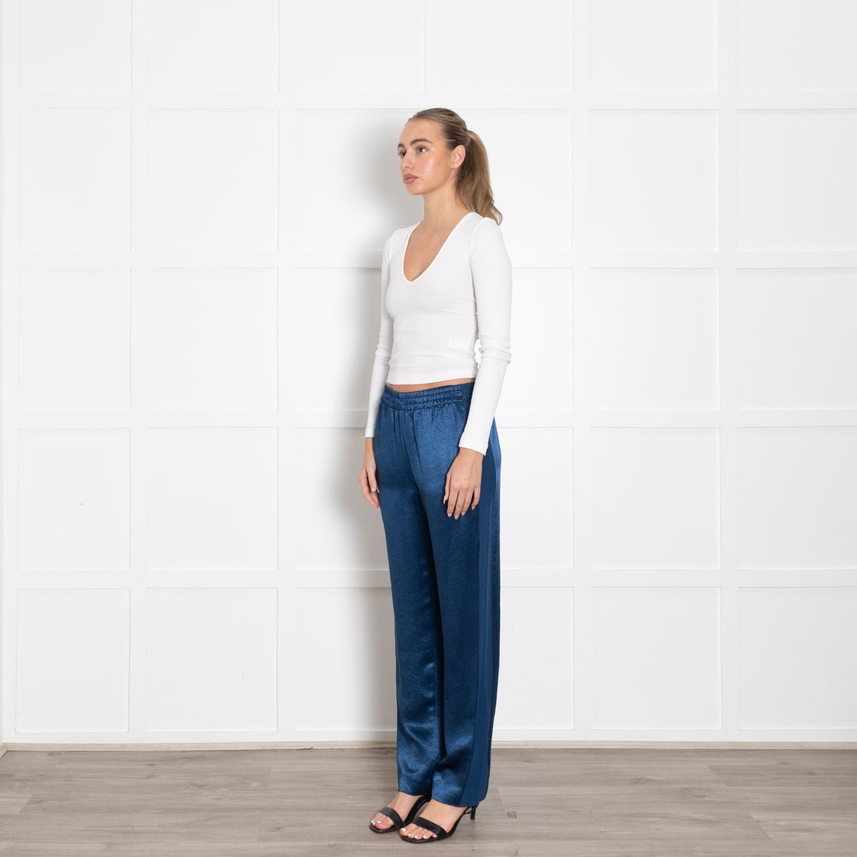 Rag & Bone Blue Side Stripe Trousers