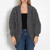 I Love Mr Mittens Grey Chunky Wool Cardigan