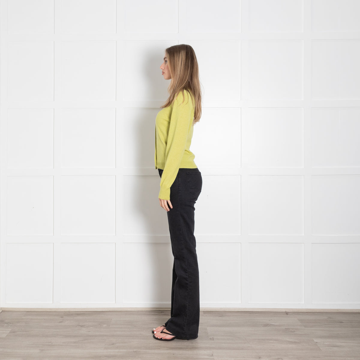 &Daughter Lime Green Wool Cardigan