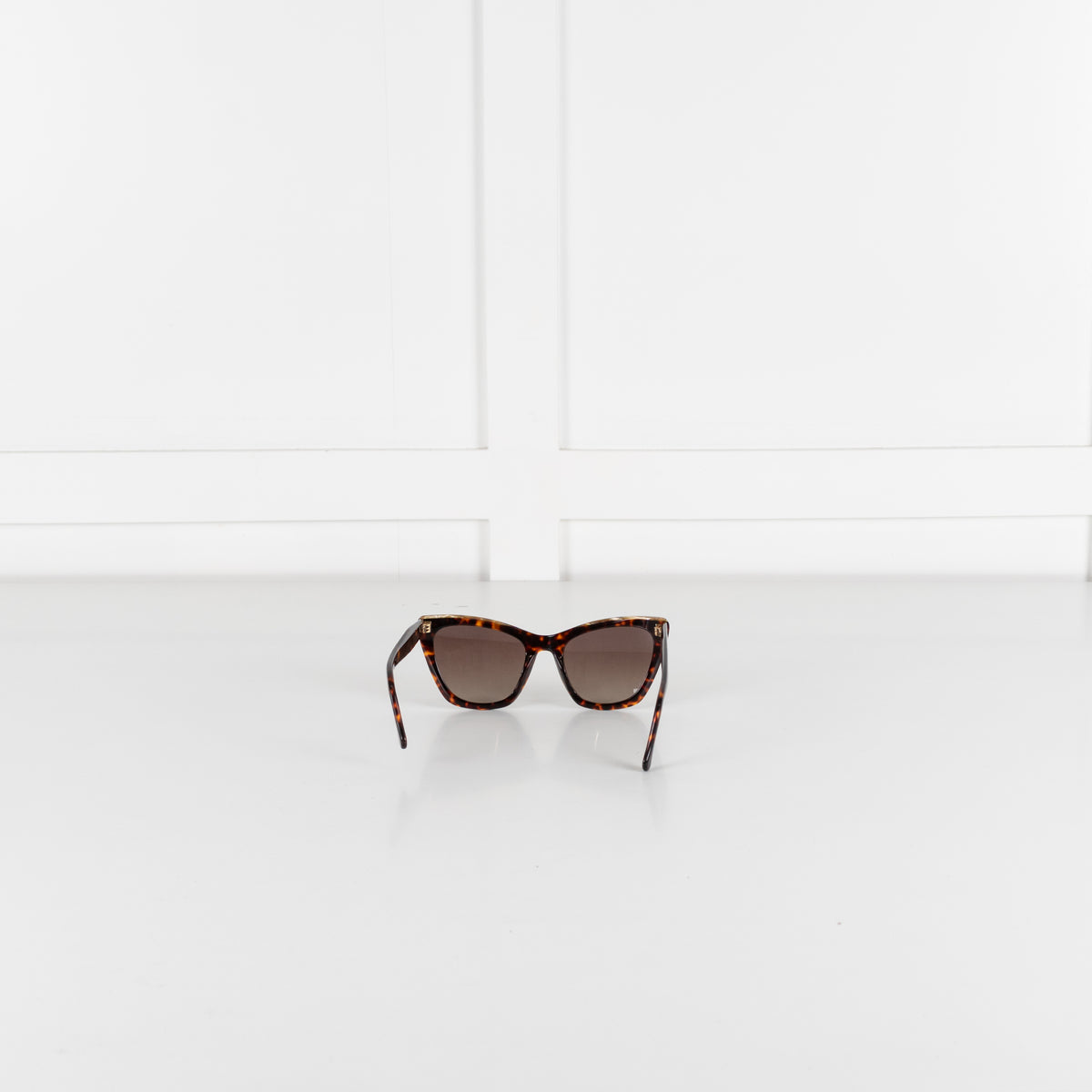 Carolina Herrera Brown Cats Eye Sunglasses