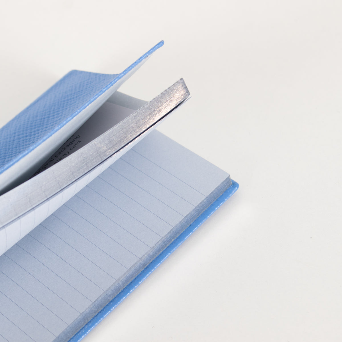 Smythson Pale Blue 'Mayfair Missy' Panama Notebook