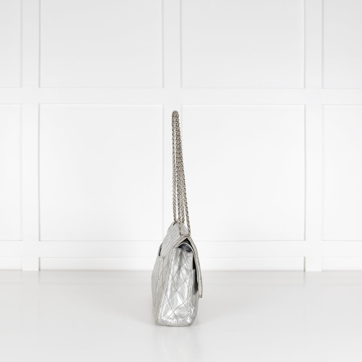 Chanel Silver Reissue 2.55 Leather Bag