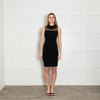 Needle & Thread Black Organza Beaded Panel Detail Dress