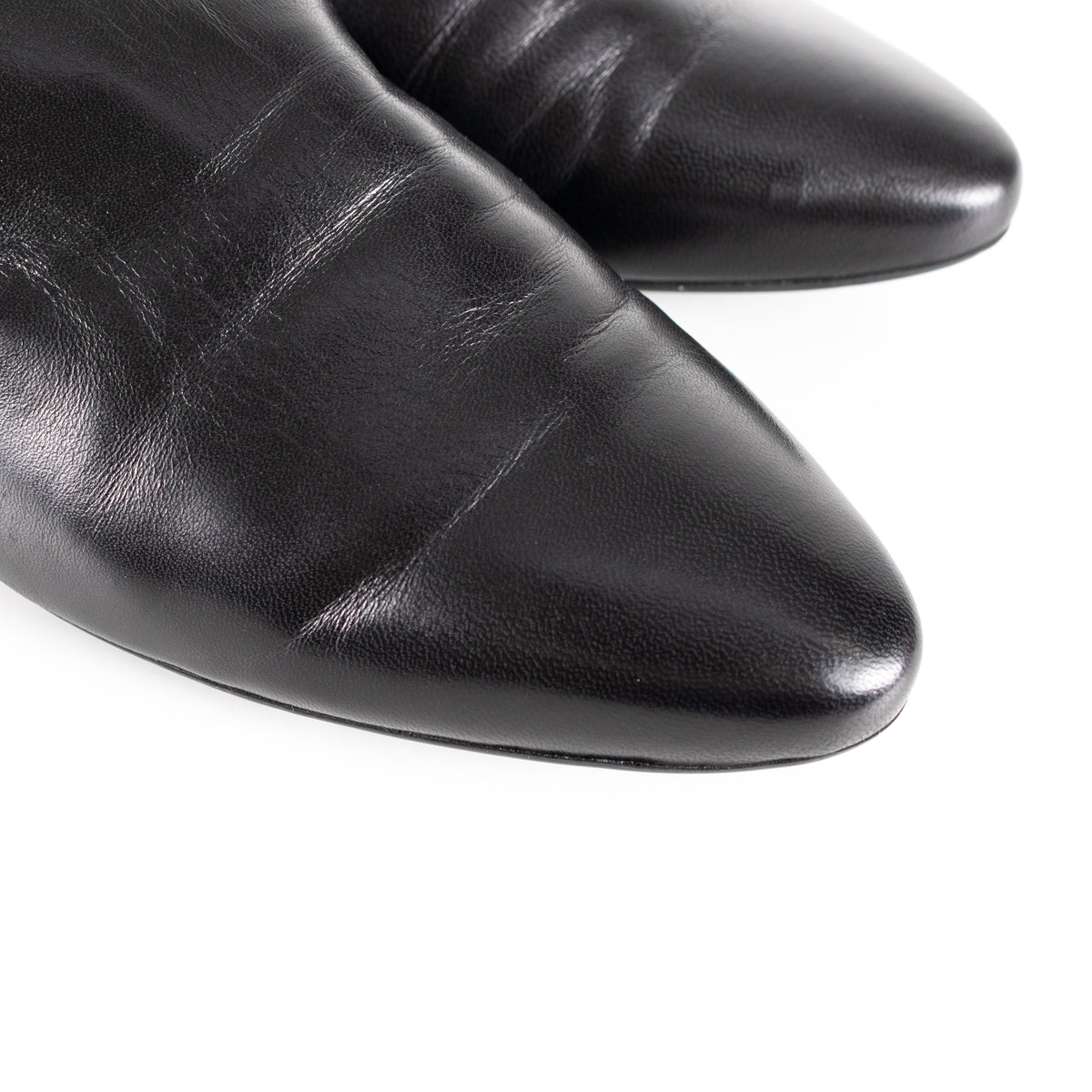 Agl Black Leather Slingbacks