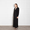 McQ Black Diamante Button Detail Maxi Dress
