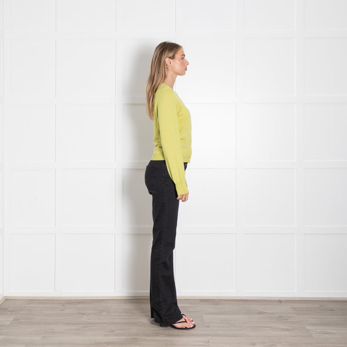 &Daughter Lime Green Wool Cardigan