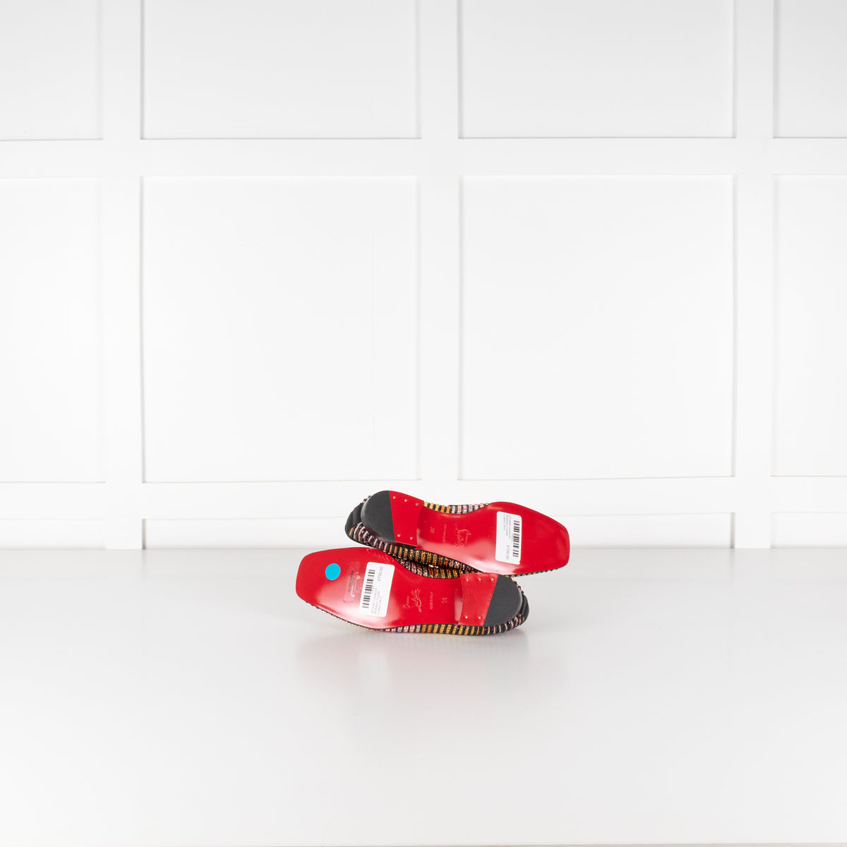 Christian Louboutin Multiclour Crystal Loafers