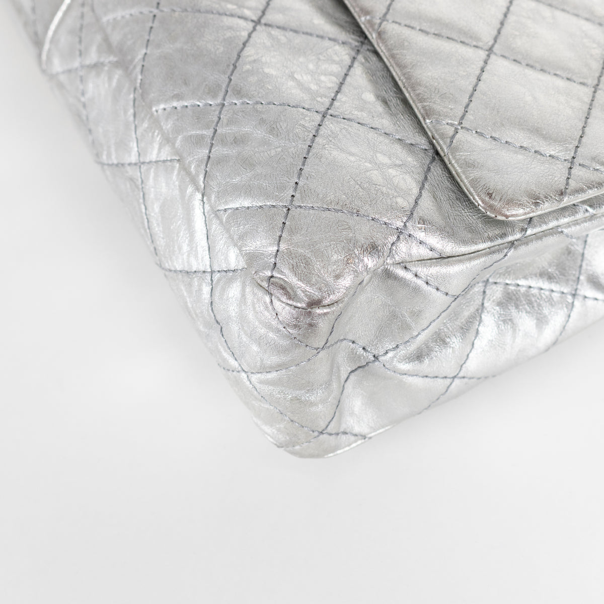 Chanel Silver Reissue 2.55 Leather Bag