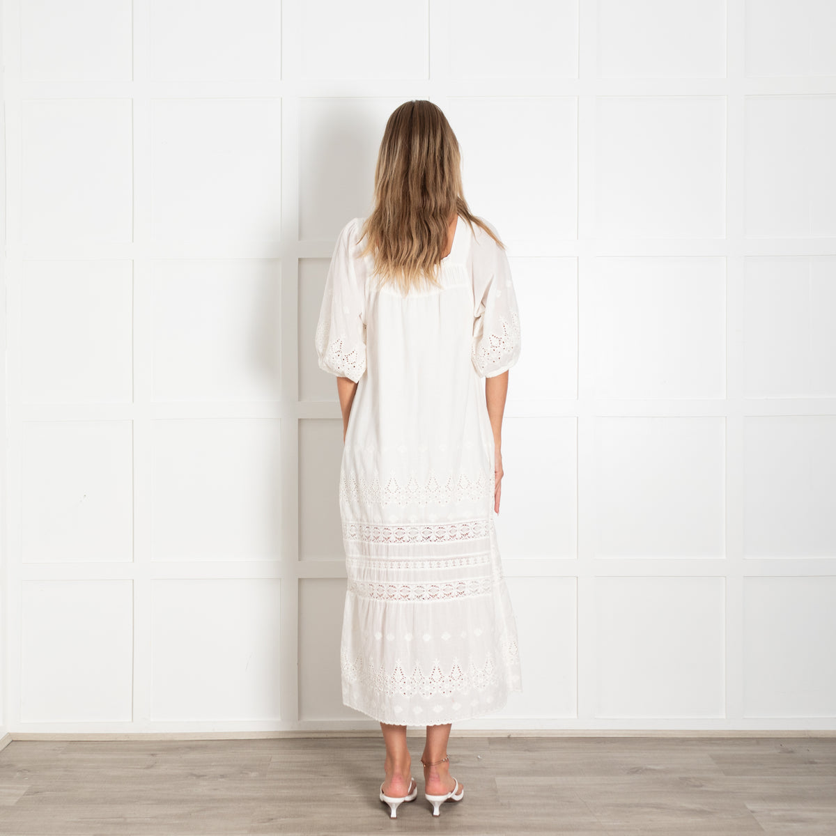 Spell Maiden Cream Lace Midi Dress