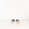 Prada Gold Frame & Brown Lens Sunglasses