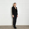 Pinko Black Velvet Collard Blazer Jacket