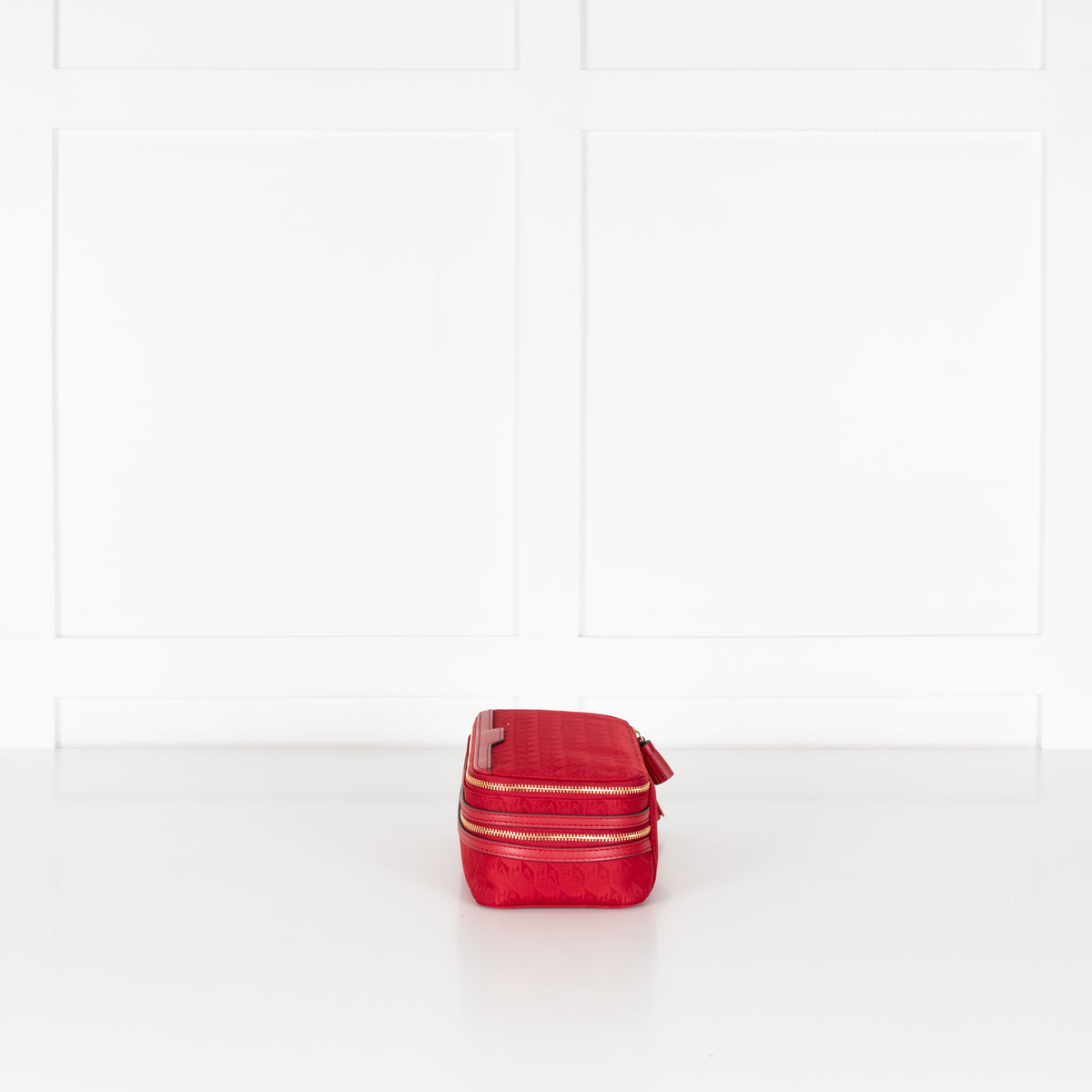 Anya Hindmarch Red Double Nylon Makeup Bag