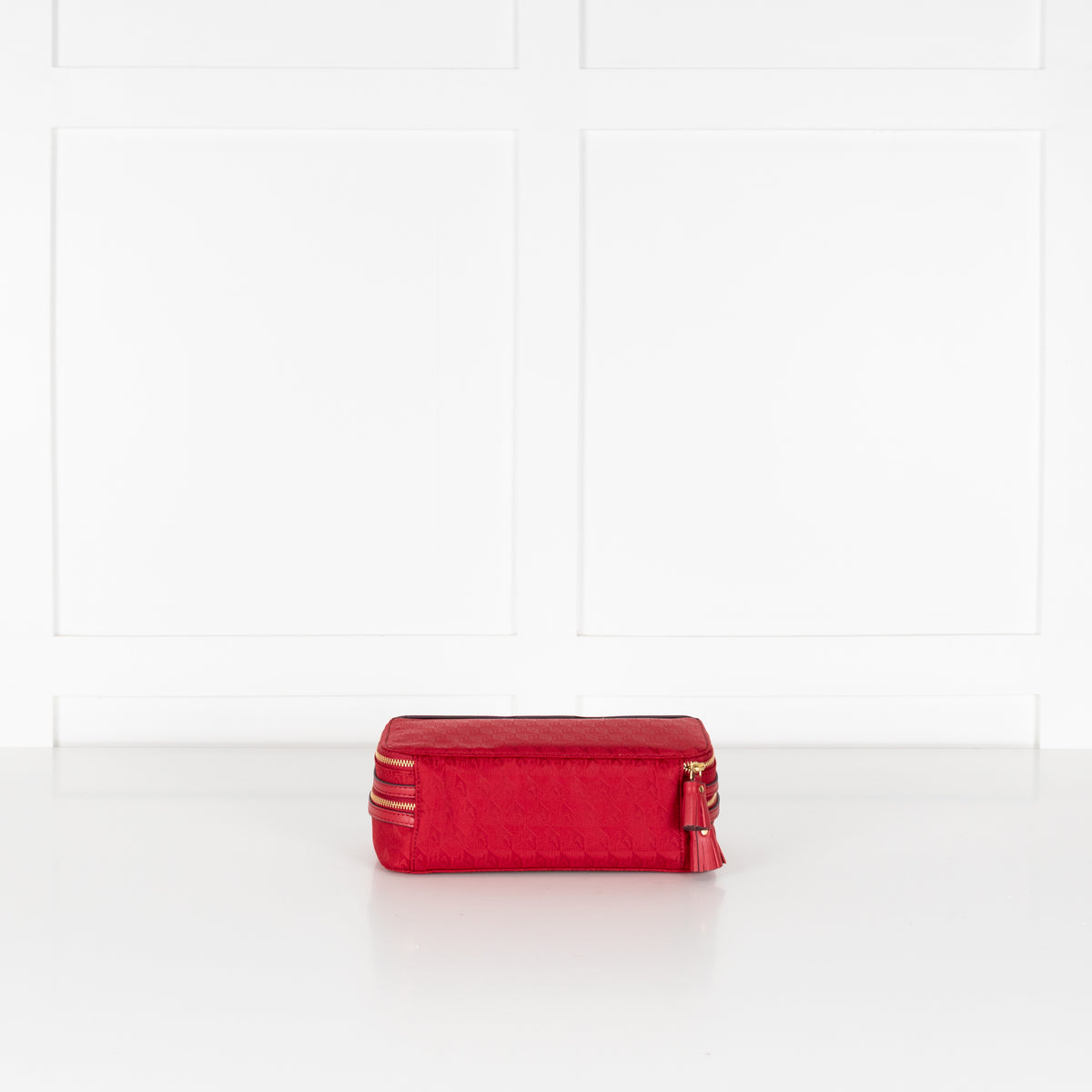 Anya Hindmarch Red Double Nylon Makeup Bag