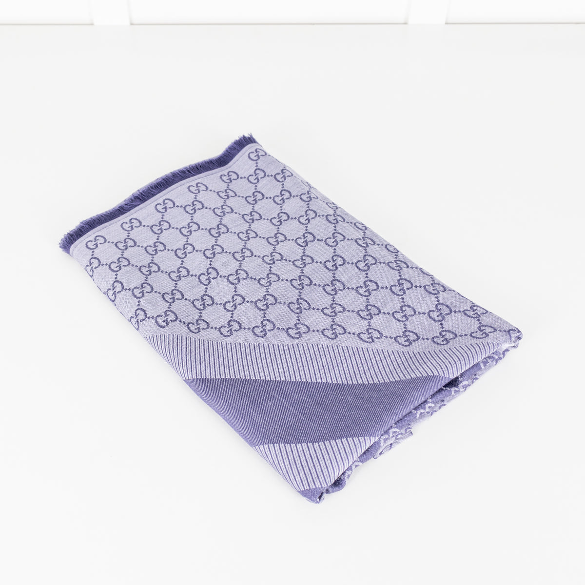 Gucci Dark Purple Square GG Scarf