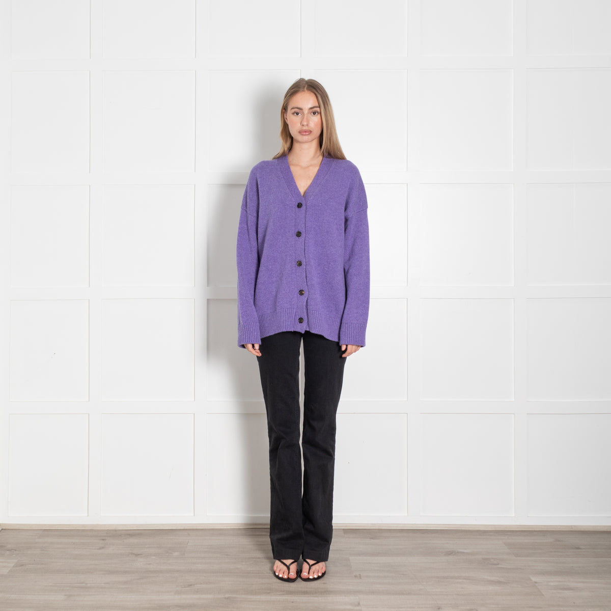 &Daughter Purple Wool Cardigan